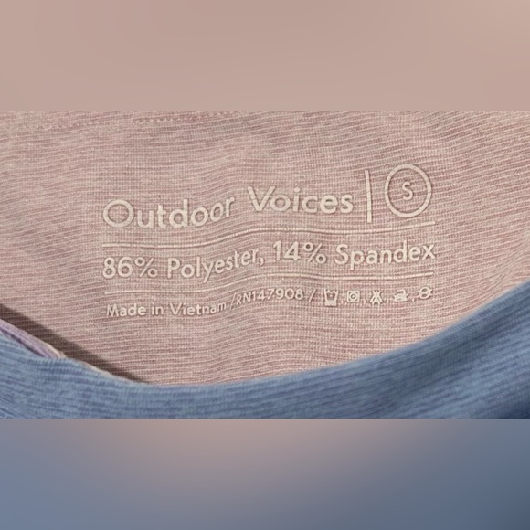 Outdoor Voices Womens springs Leggings 7/8 length size small, lilac lavender - Picture 3 of 7